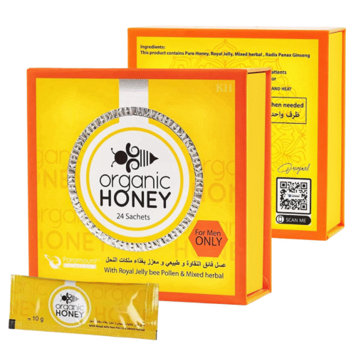 Organic Royal Honey with Natural R-Jelly for Men – 12 Pieces
